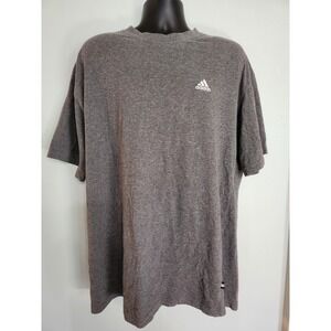 Y2K Adidas‎ T-Shirt Heather Gray Short Sleeve Casual Activewear XL